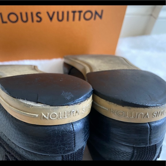 Authentic Louis Vuitton Leather Sneaker Boots sz 7 - Picture 14 of 15